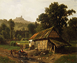 Albert Bierstadt In the Foothills oil painting reproduction
