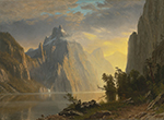Albert Bierstadt Lake in the Sierra Nevada (1867) oil painting reproduction
