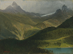 Albert Bierstadt Mountain landscape (01) oil painting reproduction