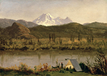 Albert Bierstadt Mount Baker, Washington oil painting reproduction