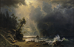 Albert Bierstadt Puget sound of the Pacific coast (1870) oil painting reproduction