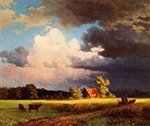 Albert Bierstadt Bavarian Landscape oil painting reproduction