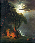 Albert Bierstadt Campfire Site Yosemite oil painting reproduction