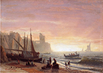 Albert Bierstadt The Fishing Fleet oil painting reproduction
