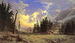 Albert Bierstadt The Morteratsch Glacier oil painting reproduction