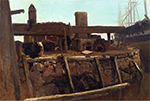 Albert Bierstadt Wharf Scene oil painting reproduction