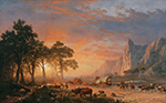 Albert Bierstadt Emigrants Crossing the Plains, 1869 oil painting reproduction