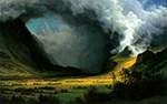 Albert Bierstadt Storm in the Mountains oil painting reproduction
