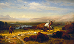 Albert Bierstadt The Last of the Buffalo oil painting reproduction