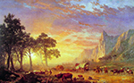 Albert Bierstadt The Oregon Trail oil painting reproduction