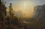 Albert Bierstadt Yosemite Valley Glacier Point Trail  oil painting reproduction