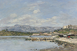 Eugene Boudin Antibes, The Fort Carre, 1893 oil painting reproduction