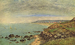 Eugene Boudin atlantic-coast-near-benerville-1897 oil painting reproduction