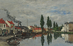Eugene Boudin Bruxelles, the Channel of Louvain, 1871 oil painting reproduction
