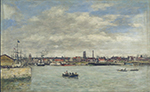 Eugene Boudin Dunkerque, 1889 oil painting reproduction