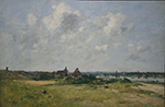 Eugene Boudin Etaples, Sand Dunes, 1890 oil painting reproduction