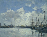 Eugene Boudin Havre, The Port, 1884 oil painting reproduction