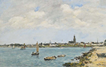 Eugene Boudin Le Croisic, General View Getting from Pempron, 1897 oil painting reproduction