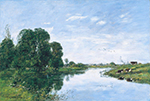 Eugene Boudin Touques at Saint-Arnoult, 1895 oil painting reproduction