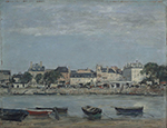 Eugene Boudin Trouville, 1865-70 oil painting reproduction