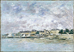 Eugene Boudin Trouville, The Port, 1886 oil painting reproduction