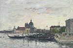 Eugene Boudin Venice, The Mole and Grand Canal in the Morning, 1895 oil painting reproduction