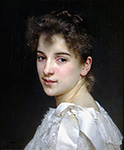 William-Adolphe Bouguereau Portrait of Gabrielle Cot 1890 oil painting reproduction