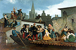 William-Adolphe Bouguereau Napoleon III Visiting Flood Victims of Tarasconin June 1856 oil painting reproduction