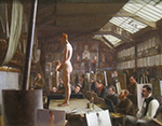 William-Adolphe Bouguereau Atelier at Académie Julian, Paris' Jefferson David Chalfant oil painting reproduction