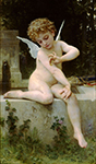 William-Adolphe Bouguereau Cupid with a Butterfly  oil painting reproduction