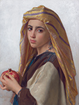 William-Adolphe Bouguereau Girl with a pomegranate oil painting reproduction