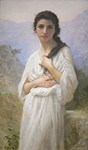 William-Adolphe Bouguereau Meditation oil painting reproduction