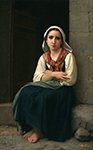 William-Adolphe Bouguereau Yvonnette, 1867 oil painting reproduction