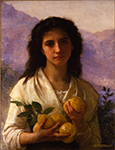 William-Adolphe Bouguereau Girl Holding Lemons  oil painting reproduction