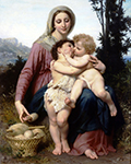William-Adolphe Bouguereau The Holy Family oil painting reproduction