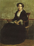 William-Adolphe Bouguereau A Portrait of Geneviève (1850) oil painting reproduction