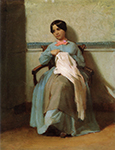 William-Adolphe Bouguereau A Portrait of Léonie(1850) oil painting reproduction