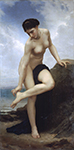 William-Adolphe Bouguereau After the Bath (1875) oil painting reproduction
