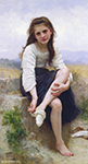 William-Adolphe Bouguereau Before The Bath (1900) oil painting reproduction