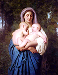 William-Adolphe Bouguereau Charity (1859) oil painting reproduction