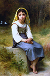 William-Adolphe Bouguereau Meditation (1885) oil painting reproduction