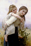 William-Adolphe Bouguereau Not Too Much To Carry (1895) oil painting reproduction