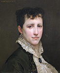 William-Adolphe Bouguereau Portrait de Mademoiselle Elizabeth Gardner (1879) oil painting reproduction