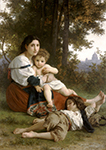 William-Adolphe Bouguereau Rest (1879) oil painting reproduction