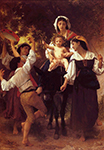 William-Adolphe Bouguereau Return from the Harvest (1878) oil painting reproduction