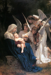 William-Adolphe Bouguereau Song of the Angels (1881) oil painting reproduction