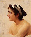 William-Adolphe Bouguereau Study Of A Woman For Offering To Love  oil painting reproduction