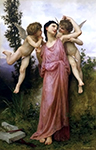 William-Adolphe Bouguereau Tender Words (1901) oil painting reproduction