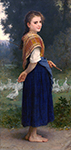 William-Adolphe Bouguereau The Goose Girl (1891) oil painting reproduction