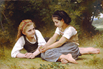 William-Adolphe Bouguereau The Nut Gatherers (1882) oil painting reproduction